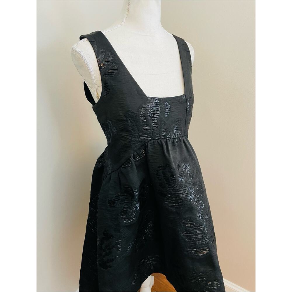 Anthropologie Maeve Jacquard Mini Dress in black - Picture 5 of 8